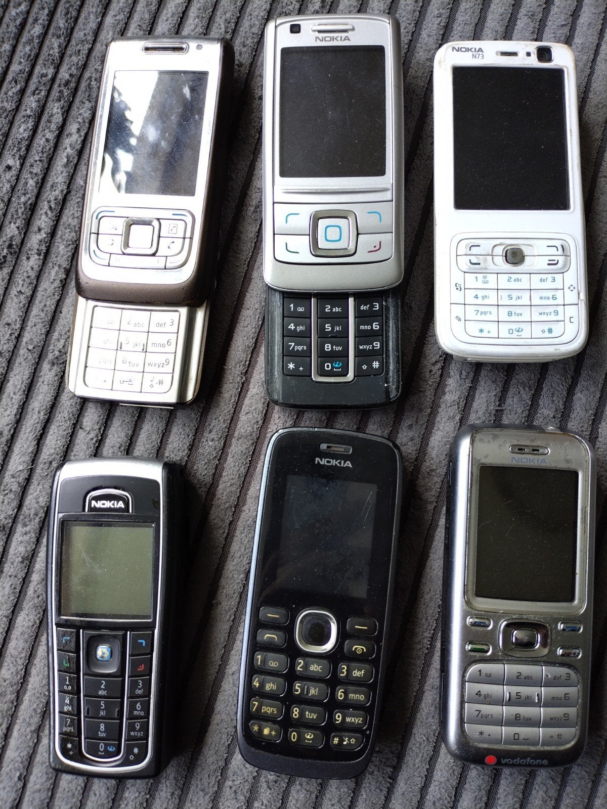 NOKIA Telefoons 6 Stuks, Gebruikt, Zwart, 3 tot 6 megapixel, Ophalen of Verzenden