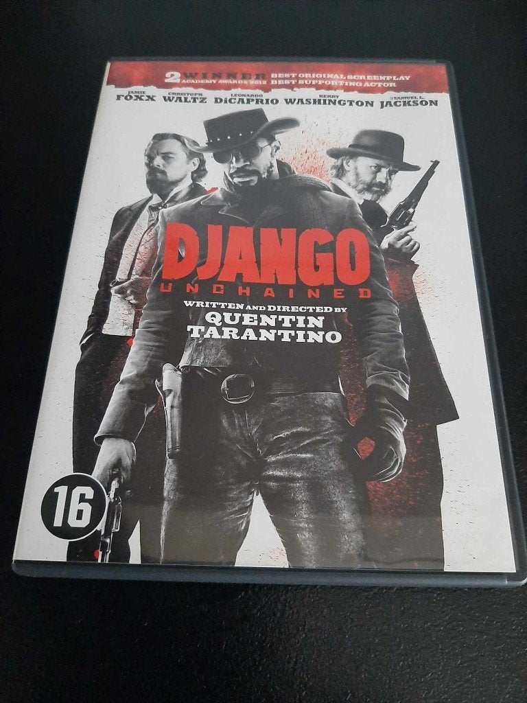 Django unchained, Jamie Foxx, Christoph Waltz, Franco Nero!, Vanaf 16 jaar, Ophalen of Verzenden, Gebruikt, Actie