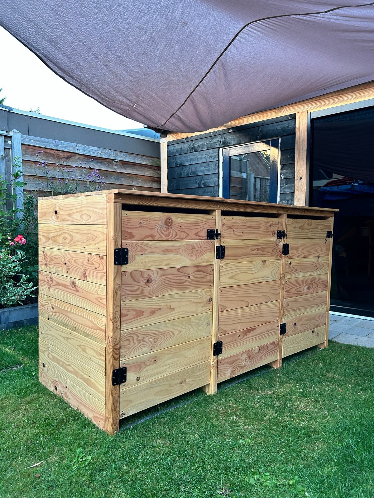 Douglas containerberging voor 3 containers behandeld, Ophalen of Verzenden, Nieuw, Hout, Containerberging