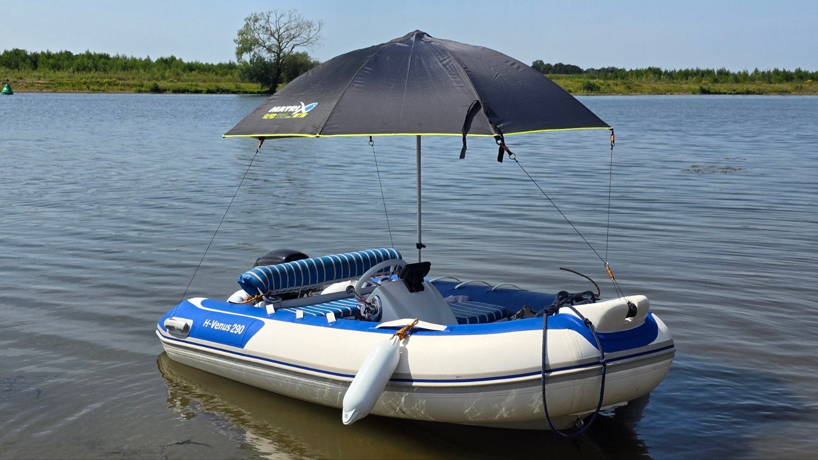 RIB/ rubberboot H-Venus 290 met 9.9pk Hidea/Yamaha + trailer, Ophalen, Buitenboordmotor, Afdekzeil, Yamaha