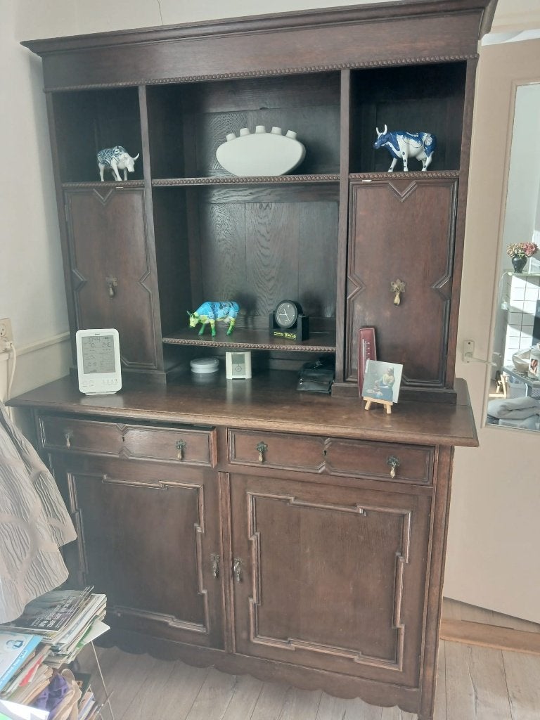 Kast, Ophalen, Gebruikt, Eikenhout, Met lade(s)