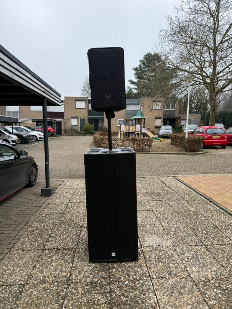 Pa audio set 2x RCF art 932A 2x the box pro TP218/1600 A, Ophalen, Nieuw, 1000 watt of meer, P.A.