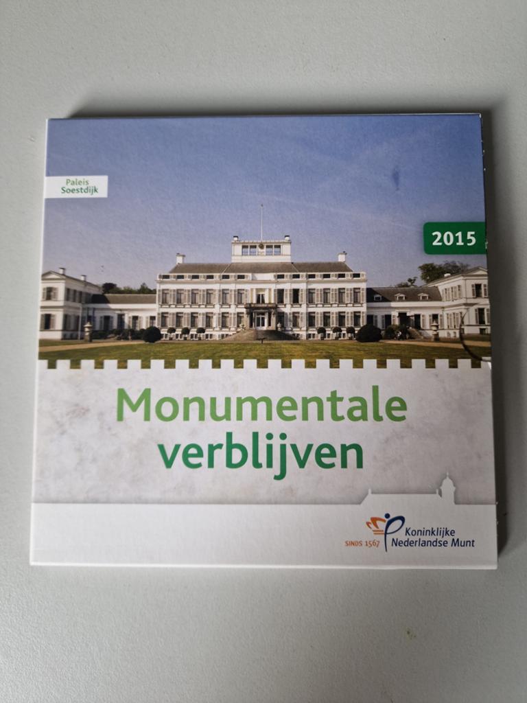 Monumentale verblijven muntset 2015, Postzegels en Munten, Ophalen of Verzenden, Koningin Beatrix, Overige waardes