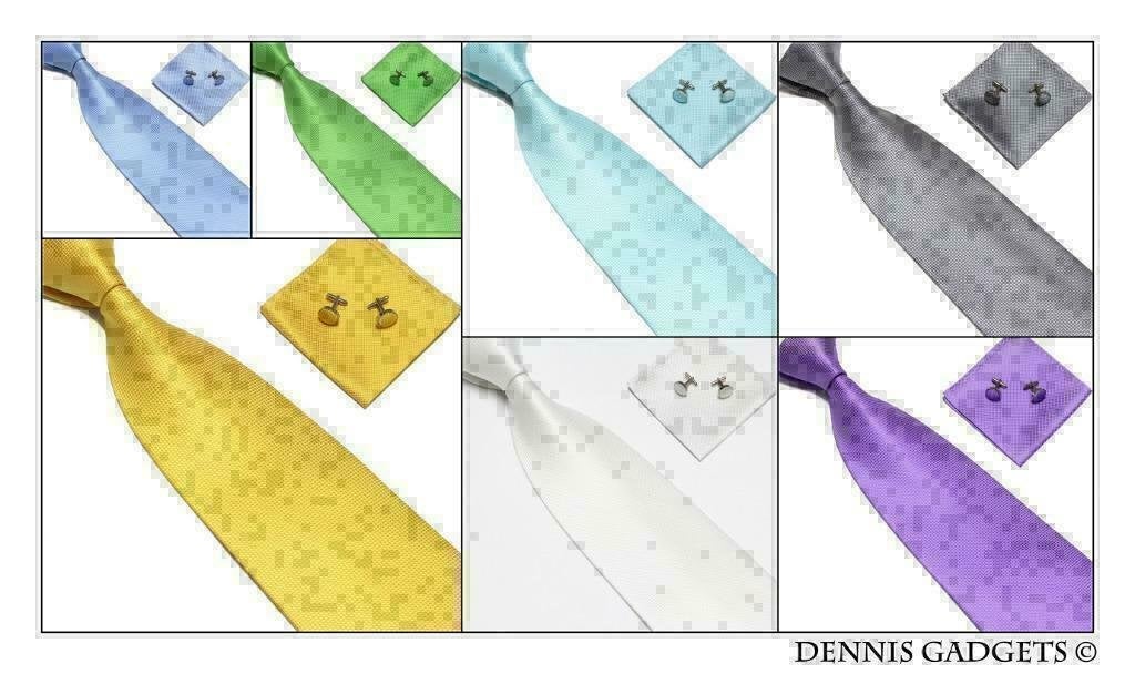 Dennis Gadgets: 100 % 3 delige zijden stropdas div. kleuren, Ophalen of Verzenden, Nieuw, Overige kleuren, Effen