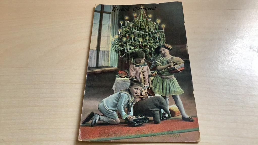 Kerstkaart, Ophalen of Verzenden, Voor 1920, Gelopen