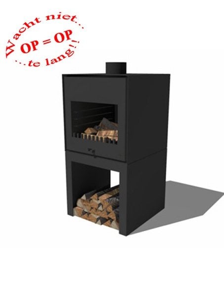 Burni Thor zwarte  tuinhaard: stoer, compact, en veelzijdig, Tuin en Terras, Ophalen, Nieuw