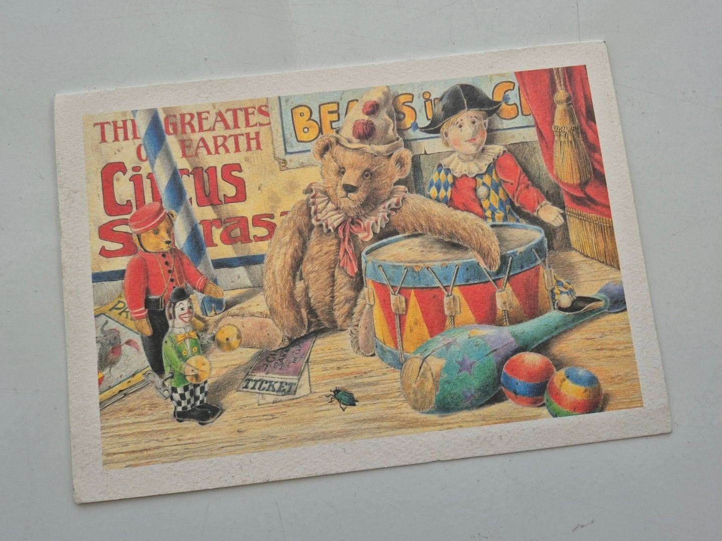 Retro afbeelding circus, Ophalen of Verzenden, Ongelopen, Overige thema's