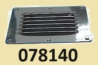 078140 Louvre ventilatieroosters RVS. Afm.127x115 mm € 10,95, Watersport en Boten, Ophalen of Verzenden, Nieuw, Motor en Techniek