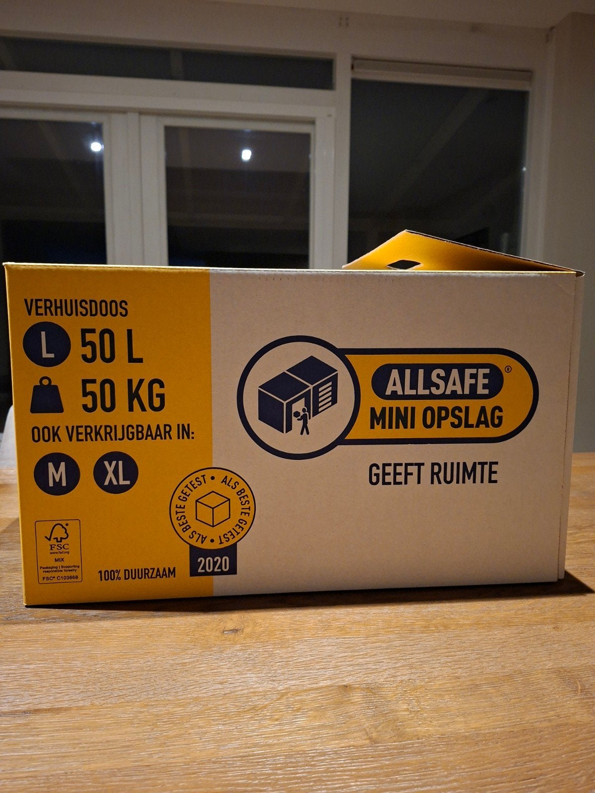 10x Allsafe Verhuisdozen L (50L, 50kg) - Zo goed als nieuw, Ophalen, Doos, 40 tot 60 cm, Opvouwbaar