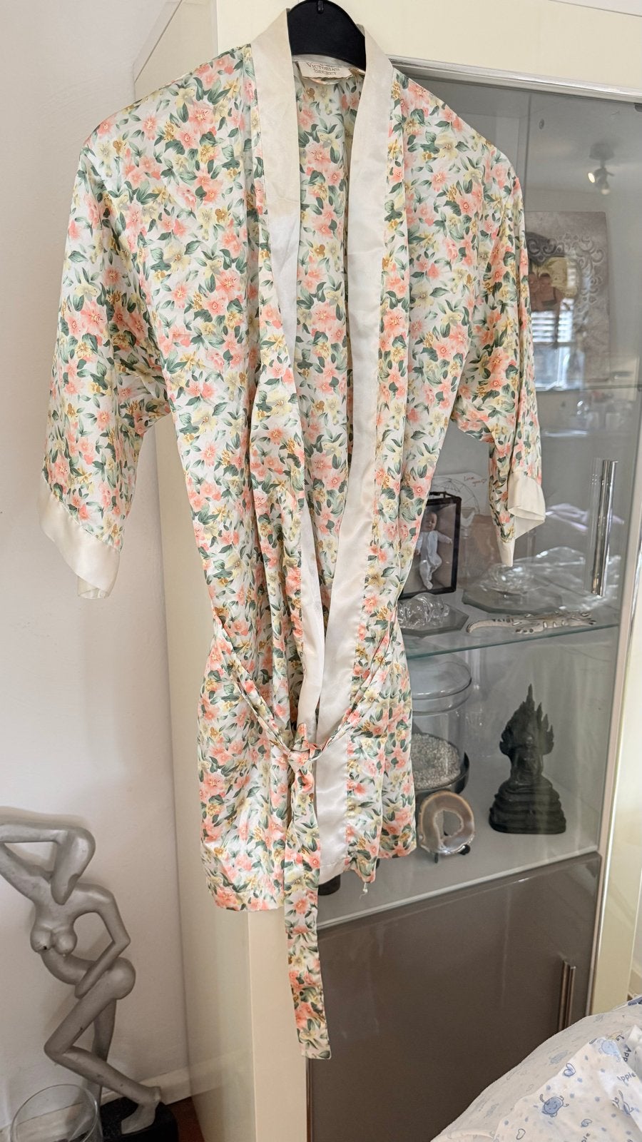 Victoria's Secret Kimono Badjas Bloemenprint Maat S, Ophalen of Verzenden, Zo goed als nieuw, Maat 36 (S)