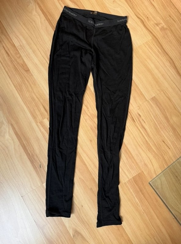 Icebreaker 100% merino ondergoed broek, Verzenden, Zwart, Zo goed als nieuw, Icebreaker
