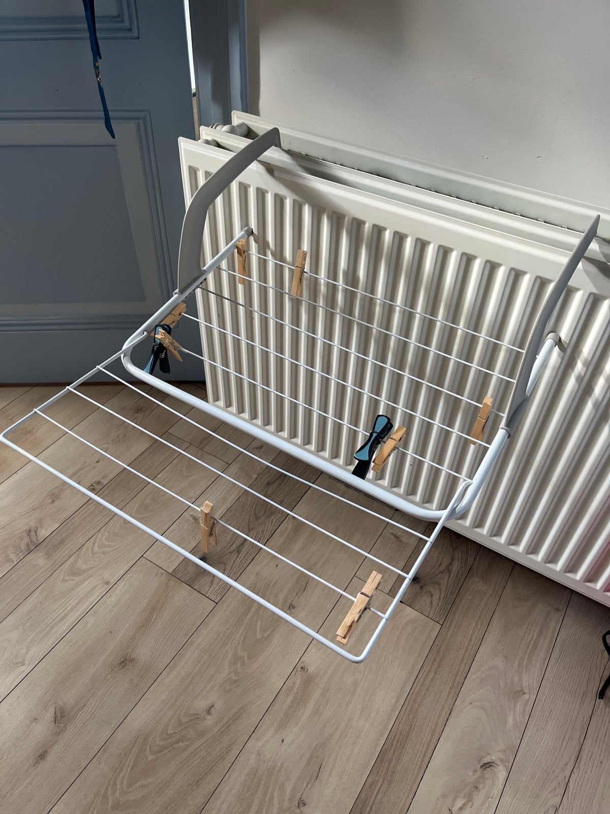 Handige Droogrek voor Radiator - Compact en Efficiënt, Ophalen, Gebruikt, Wit, Metaal
