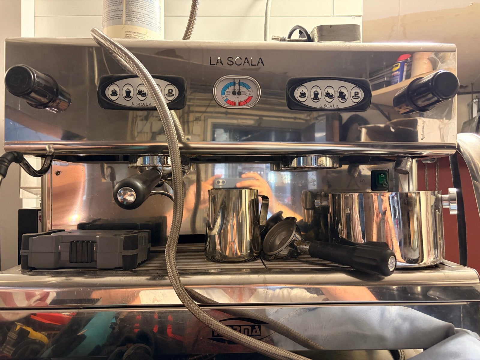 La Scala - Norma A2 2-groeps espressomachine, Gebruikt, Espresso apparaat, 10 kopjes of meer, Koffiebonen
