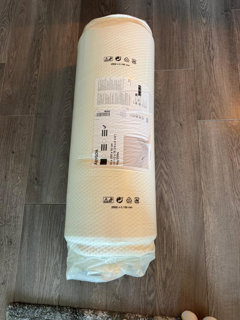 Ikea Abygda foammatras 80x200, Huis en Inrichting, Slaapkamer | Matrassen en Bedbodems, Ophalen, Eenpersoons, Nieuw, 80 cm