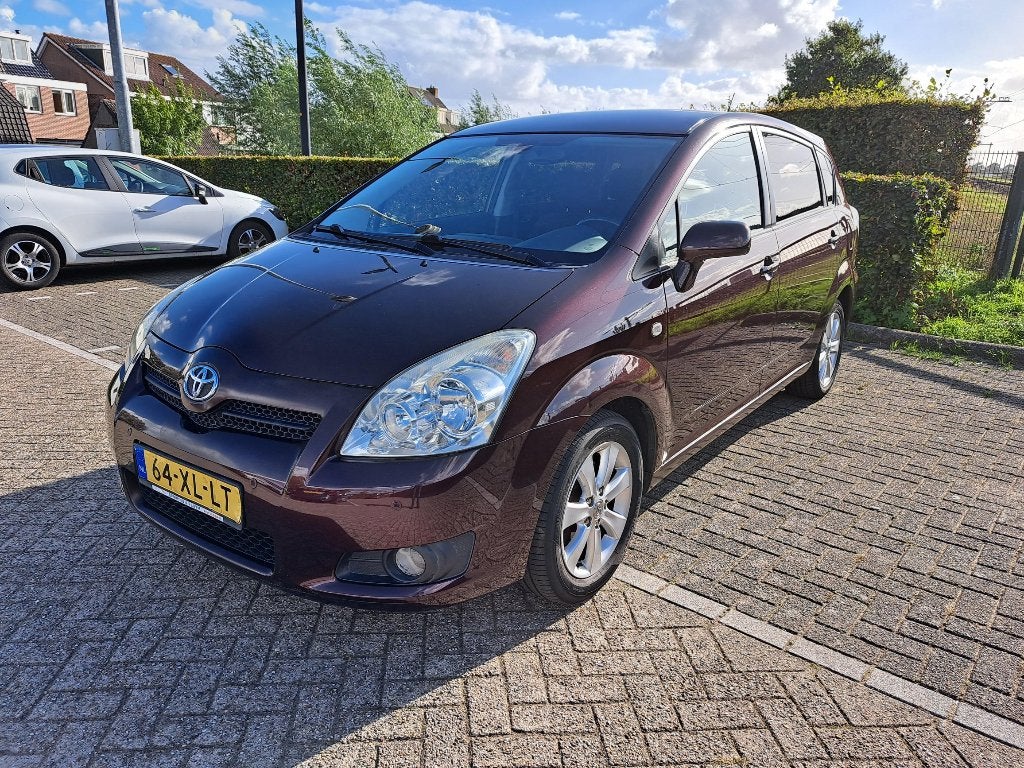 Toyota Corolla Verso 1.8 16V 7P 2007, Dealer onderhouden, Zwart, 4 cilinders, 129 pk