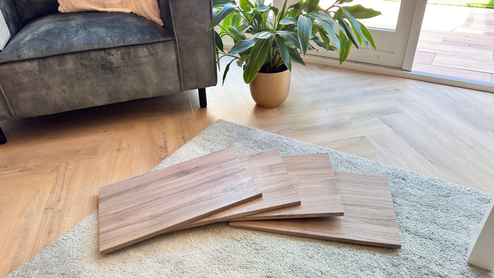 13x IKEA Besta Plank / Drager Eiken Kleur 56x36, Ophalen of Verzenden, Gebruikt