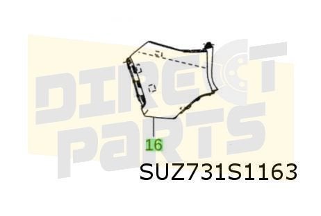 Suzuki Across (9/20-) (A5Z) achterbumperhoek Links (te spuit, -, Verzenden, -, Nieuw