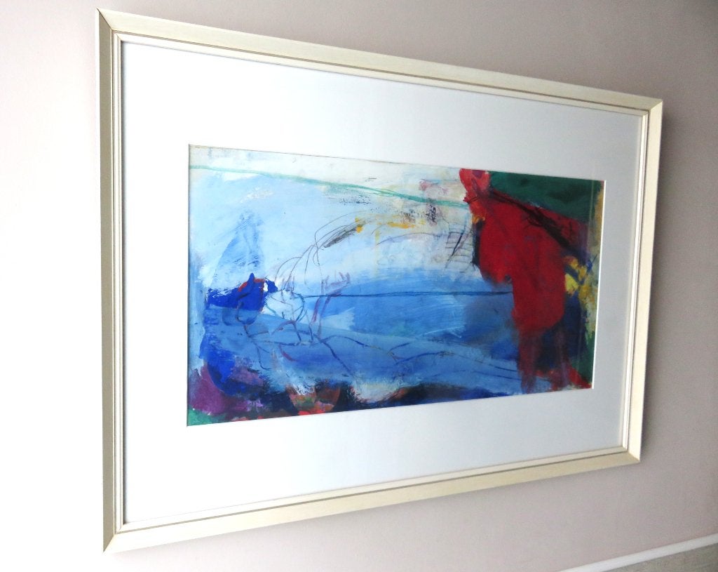 Pierre van Soest (1930-2001) schilderij, Antiek en Kunst, Abstract, Ophalen of Verzenden, Gemengde techniek, Overige materialen