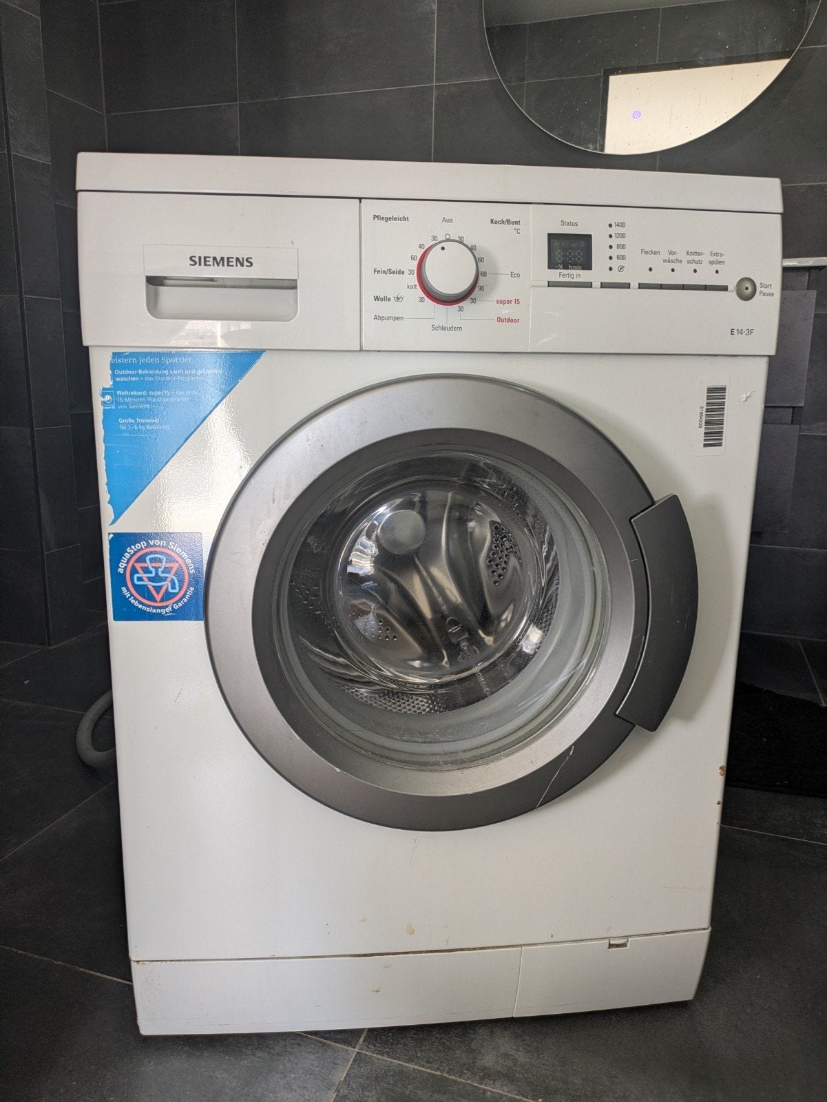 Siemens Wasmachine E14-3F - 1600 toeren, 6 kg., Witgoed en Apparatuur, Ophalen, 6 tot 8 kg, Gebruikt, 1600 toeren of meer