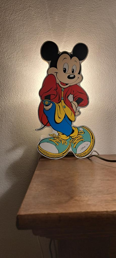 Mickey Mouse wandlamp - Disney '94, Ophalen of Verzenden, Gebruikt, Lamp