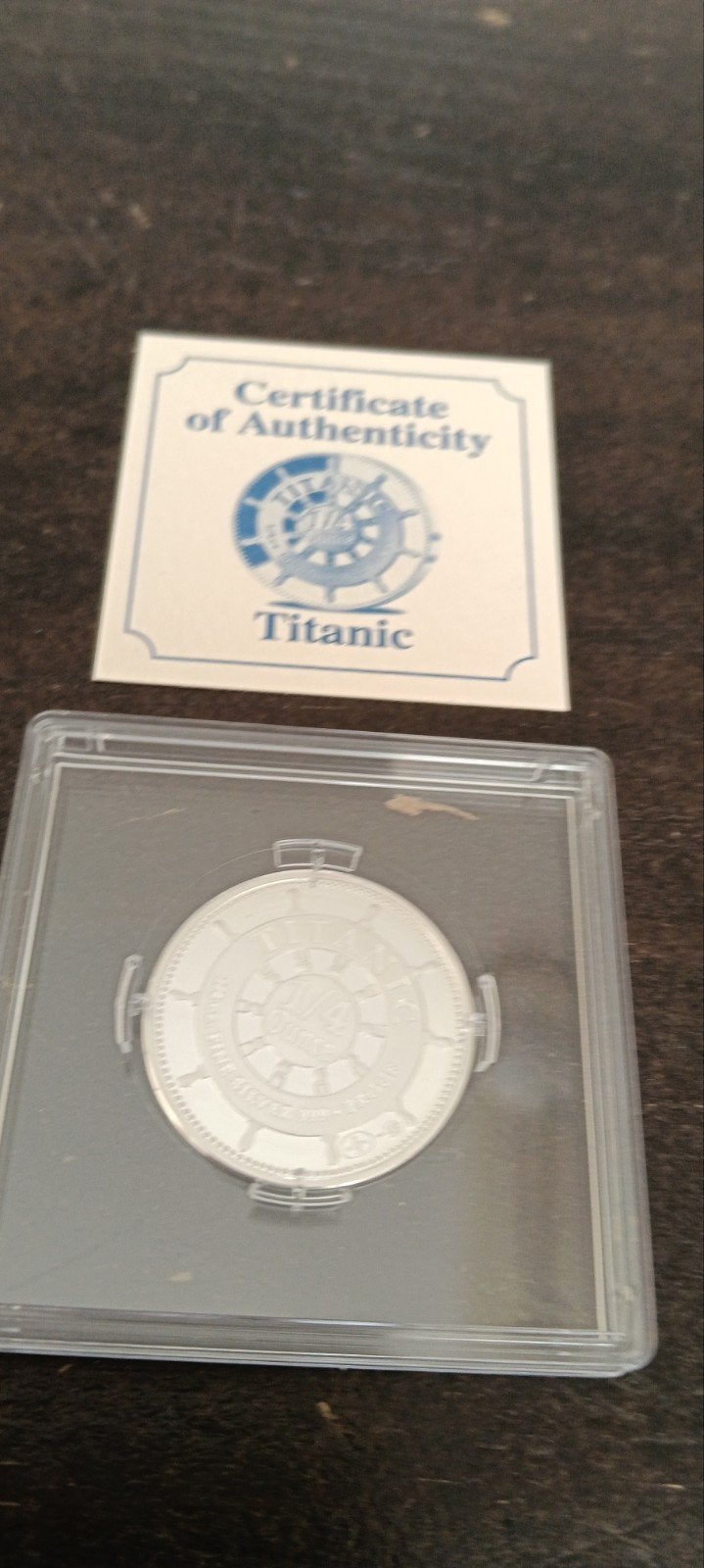 Titanic 1/4 Zilveren Ounce Munt met Certificaat, Ophalen of Verzenden, Zilver