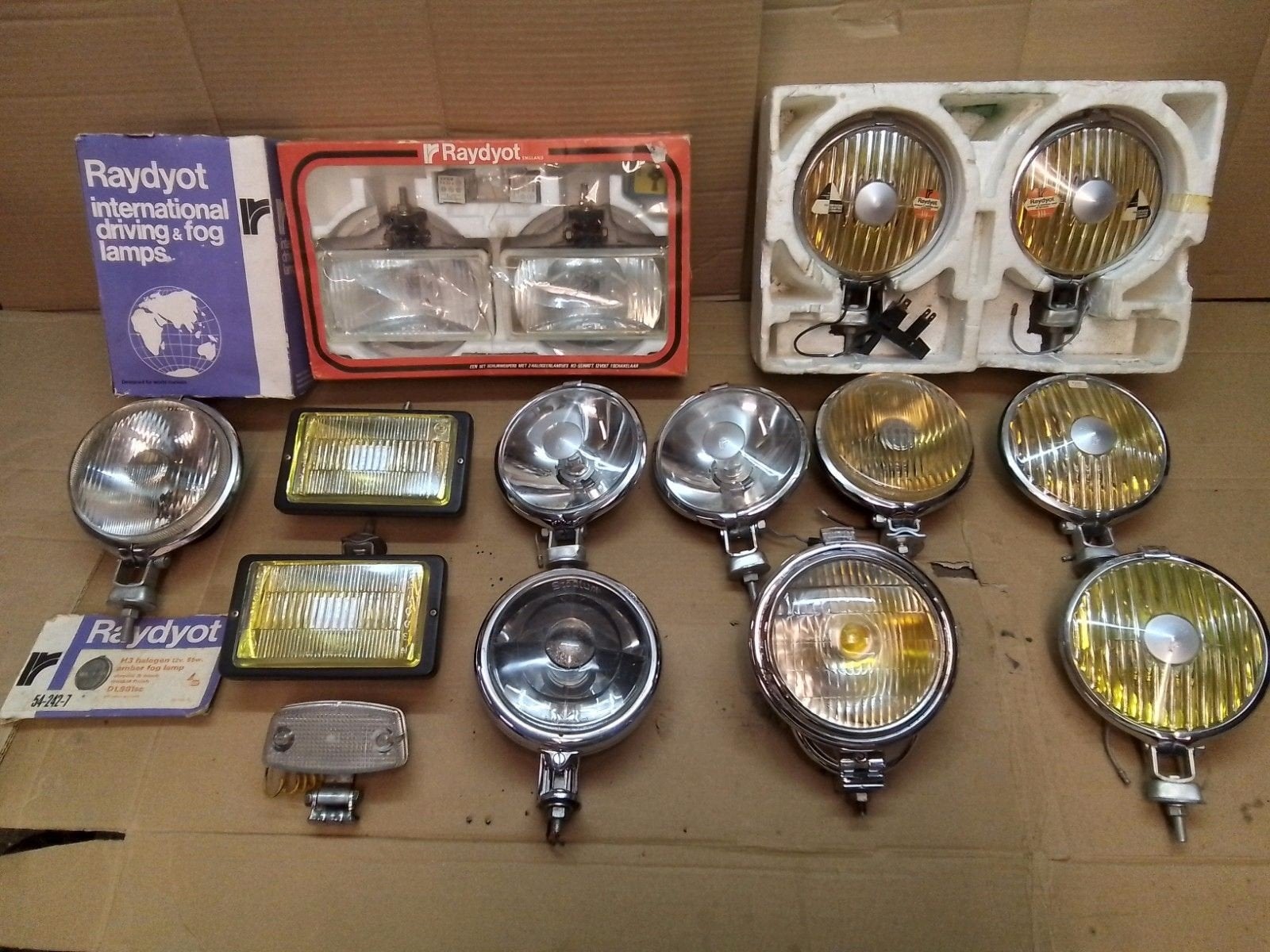 RAYDYOT VERSTRALERS RALLY LAMPEN  BRITSE BREEDSTRALERS, Ophalen of Verzenden