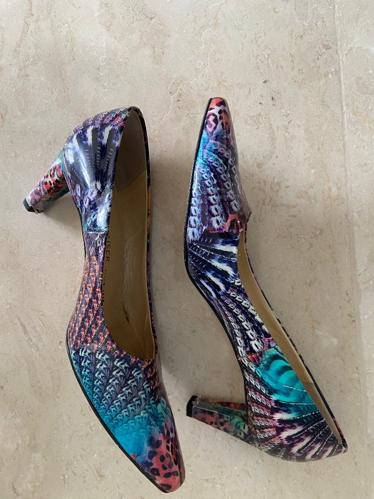 Luxe kleurrijke schoenen (pumps) - Peter Kaiser - maat 38, Peter Kaiser, Pumps, Overige kleuren, Ophalen of Verzenden