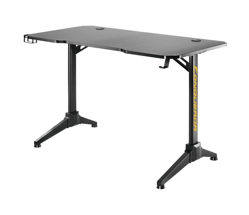 Game bureau Thomas - computertafel - computerbureaU, Zwart, 120 cm, Spaanplaat of MDF, Nieuw