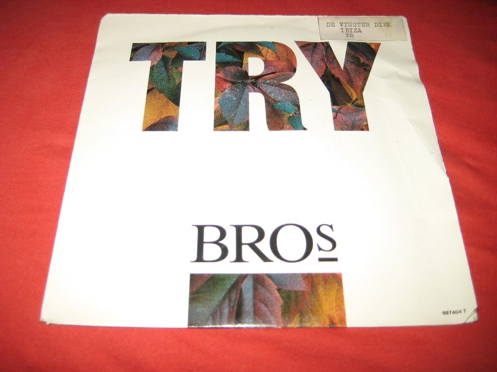 Bros.: Try - 7"-version, Ophalen of Verzenden, Zo goed als nieuw, Pop