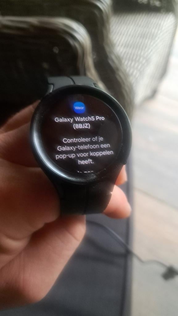 Samsung Galaxy Watch5 Pro (8BJZ) - Zwart, Ophalen, Zwart, Zo goed als nieuw, Samsung