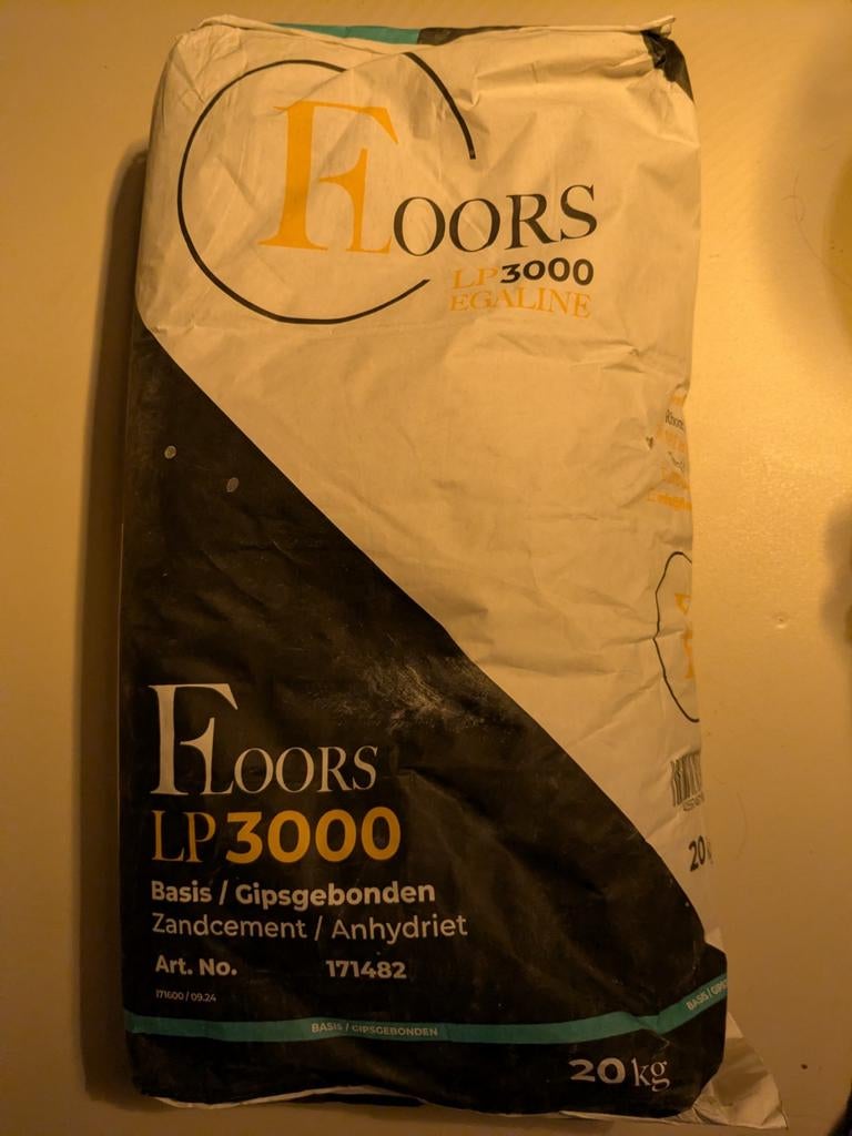Floors LP3000 egaline 20 kg, Ophalen, Nieuw