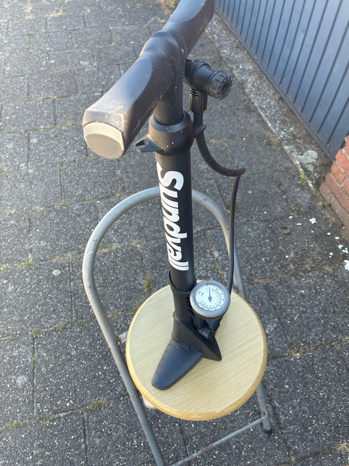 Sundvall fietspomp met drukmeter, Ophalen, Drukmeter, Gebruikt