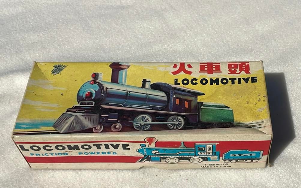 Locomotief, opwindbaar speelgoed, Antiek en Kunst, Ophalen of Verzenden