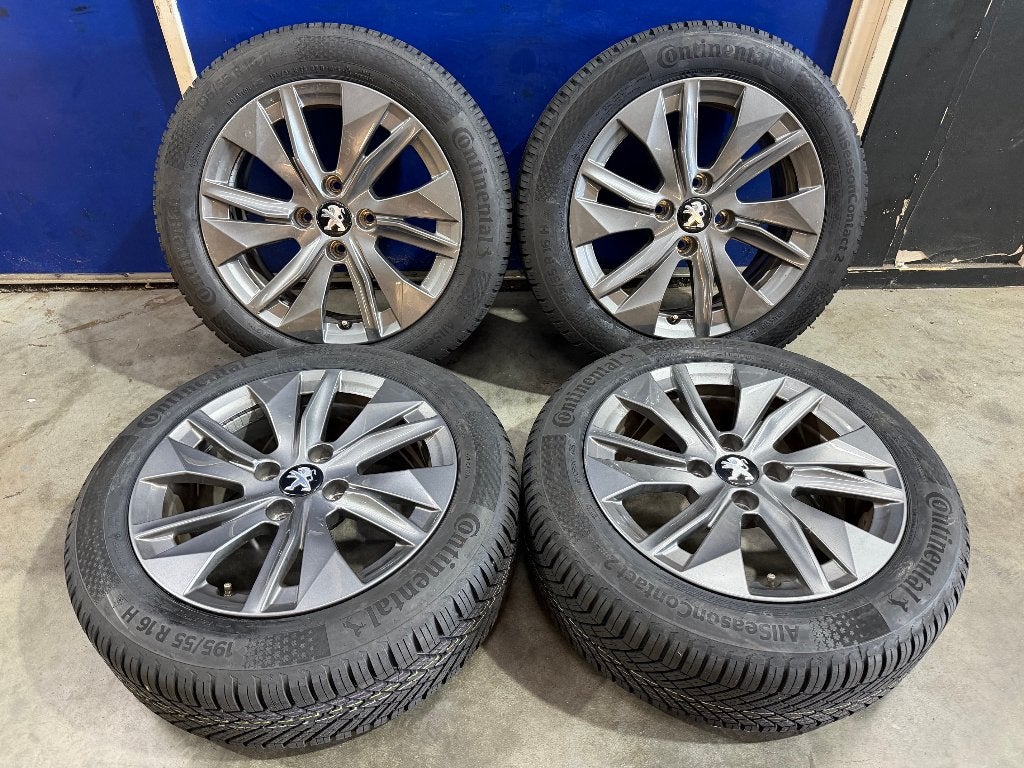 16"Orig. Peugeot E208 velgen 195 55 16 Conti banden Nieuw, Auto-onderdelen, Ophalen, 16 inch, Banden en Velgen, Nieuw