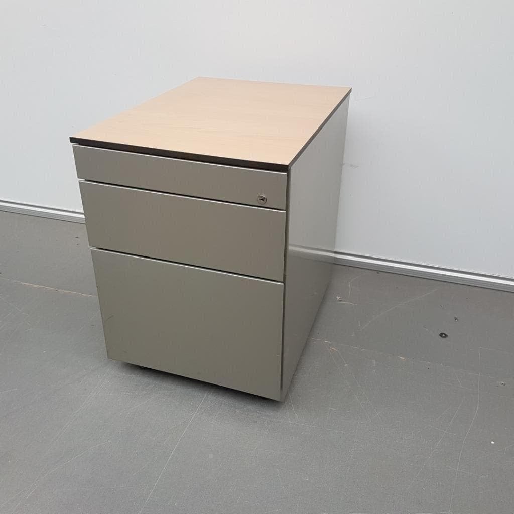 Grijze Eromes ladekasten met 3 lades 59x43x59 cm