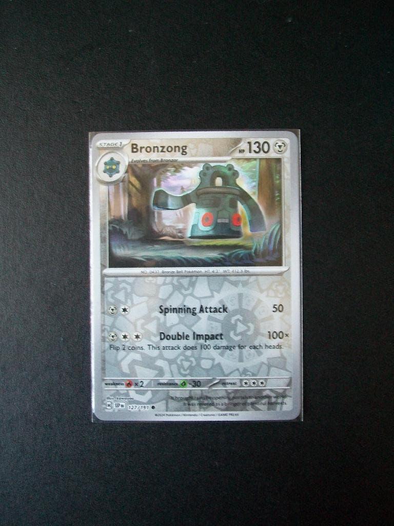 9599. Nieuwe Pokemon Kaart holofoil BRONZONG HP130 (127/191), Verzenden, Nieuw, Losse kaart, Foil