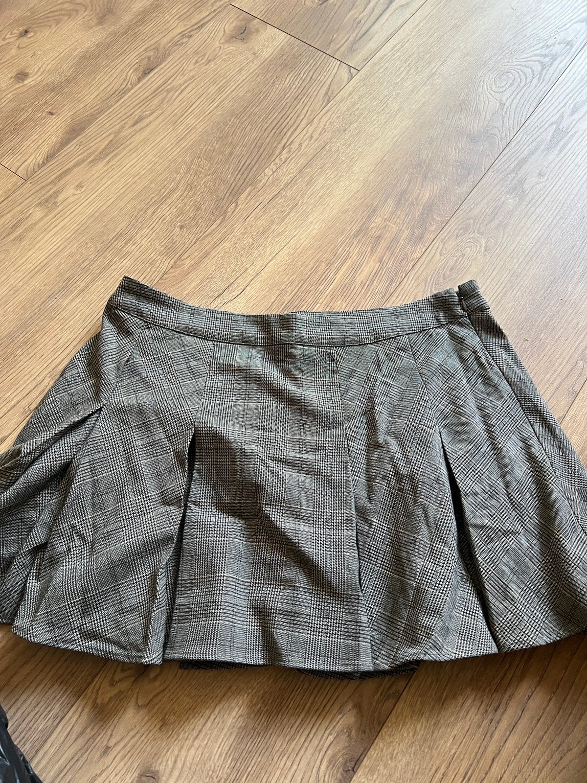 Ruit rok, Kleding | Dames, Verzenden, Zwart, Maat 42/44 (L), Zo goed als nieuw