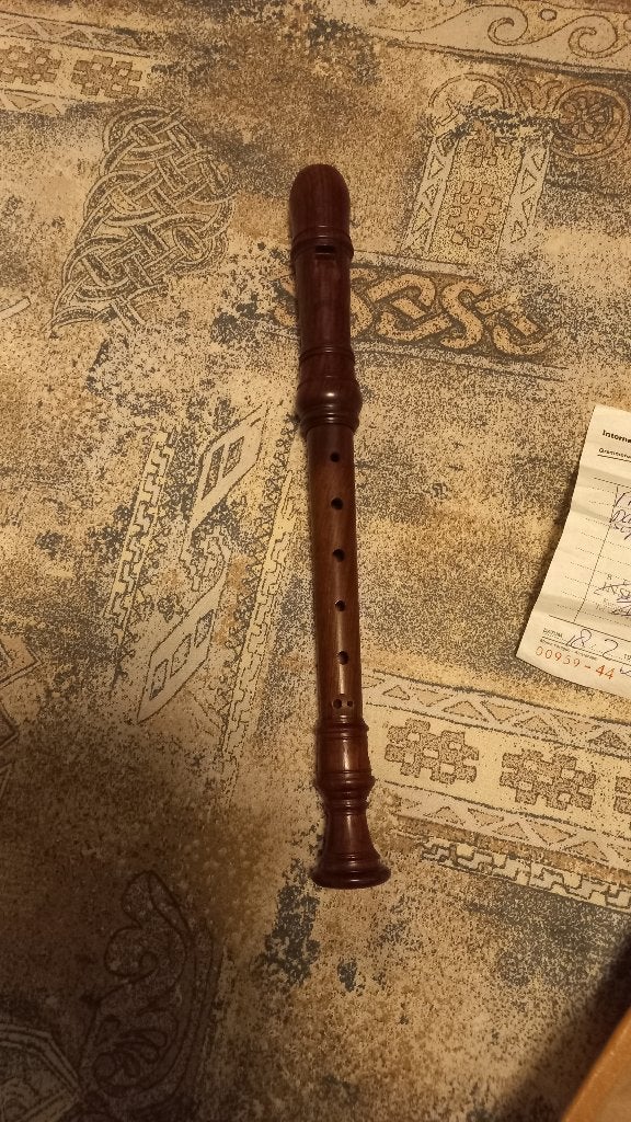 Moeck pallisander sopraan blokfluit in originele etui, Muziek en Instrumenten, Ophalen, Zo goed als nieuw, Sopraan of Sopranino