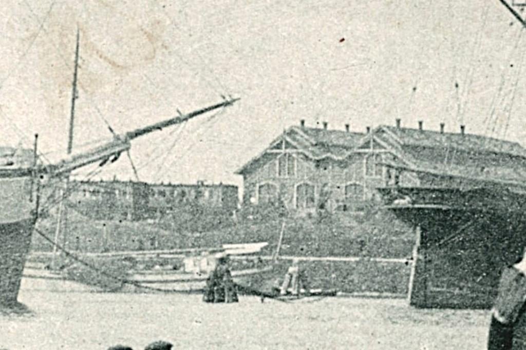 700765	Marine Amsterdam	NH 1900	Postzegel Afgeweekt, Ophalen of Verzenden, Voor 1920, Gelopen, Noord-Holland