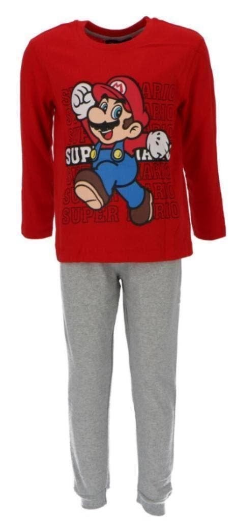 Super Mario Pyjama R/G - Maat 98 - 104 - Katoen, Super Mario, Nacht- of Onderkleding, Nieuw, Ophalen of Verzenden