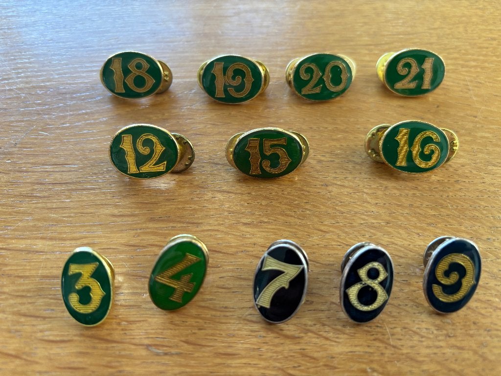 Vierdaagse cijfers voor op de medaille, Verzamelen, Ophalen of Verzenden, Landmacht, Nederland, Lintje, Medaille of Wings