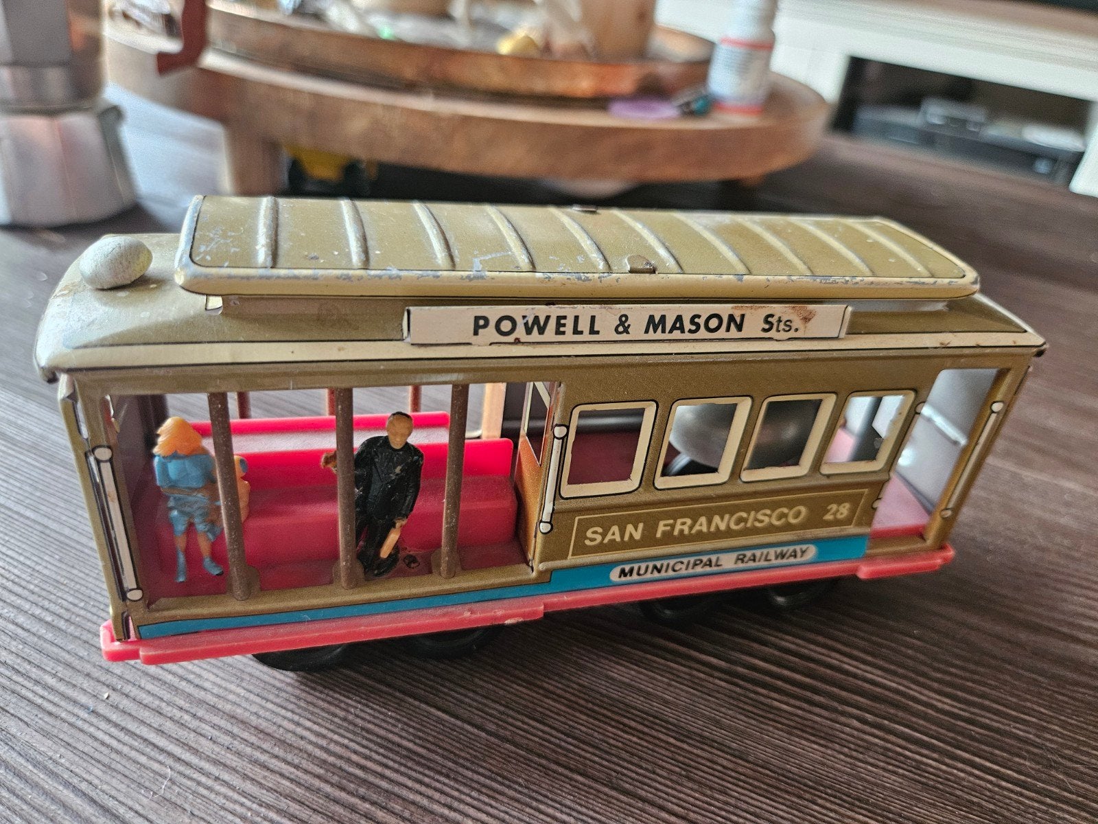 San Francisco railway Tram blik, Verzamelen, Ophalen of Verzenden, Gebruikt, Tram, Schaalmodel