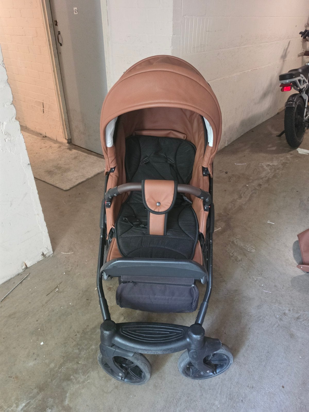 Verdi Babys Combiwagen - Bruin Leer, Overige merken, Gebruikt, Ophalen of Verzenden, Combiwagen