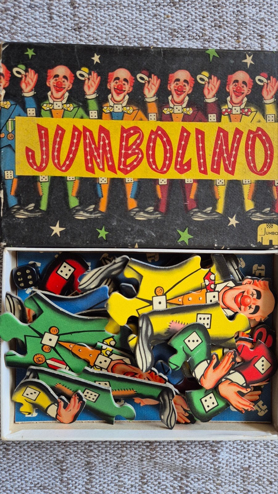Jaren 70 Vintage Jumbolino Bordspel compleet, Hobby en Vrije tijd, Gezelschapsspellen | Bordspellen, Drie of vier spelers, Ophalen of Verzenden