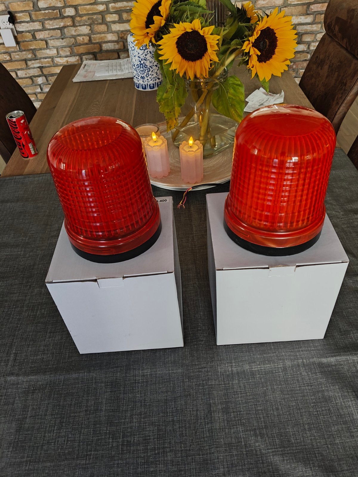 2x LED Zwaailamp Oranje 12V/24V - Nieuw in doos, Ophalen of Verzenden, Nieuw, Universele onderdelen