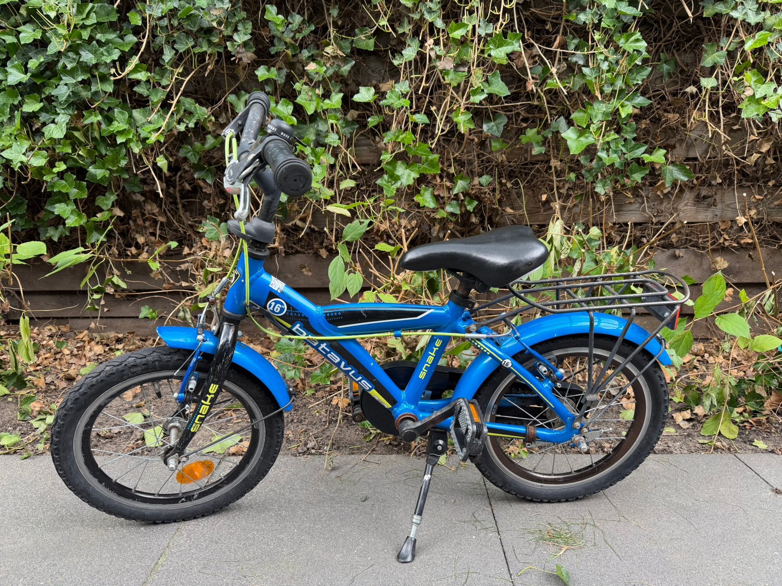 Batavus Snake kinderfiets, Fietsen en Brommers, Fietsen | Kinderfietsjes, Ophalen, Gebruikt, Terugtraprem, 16 tot 20 inch