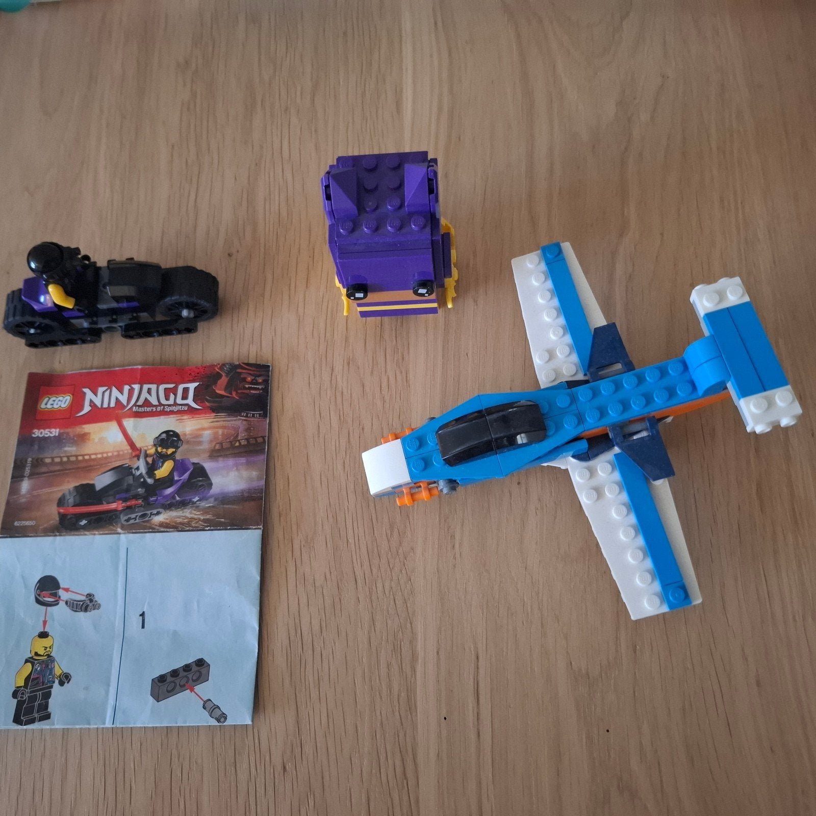 Lego Vliegtuig, Batman BrickHeadz en Ninjago Motor, Ophalen, Gebruikt, Lego, Ninjago
