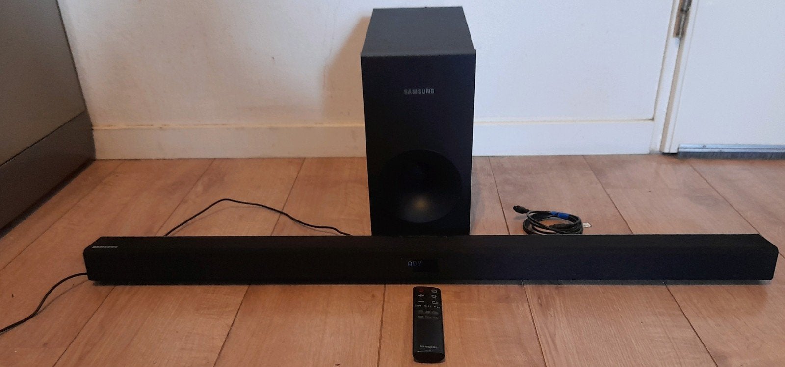 Samsung HW-J355 Soundbar met Subwoofer en Afstandsbediening, Ophalen of Verzenden, Bluetooth, Zo goed als nieuw
