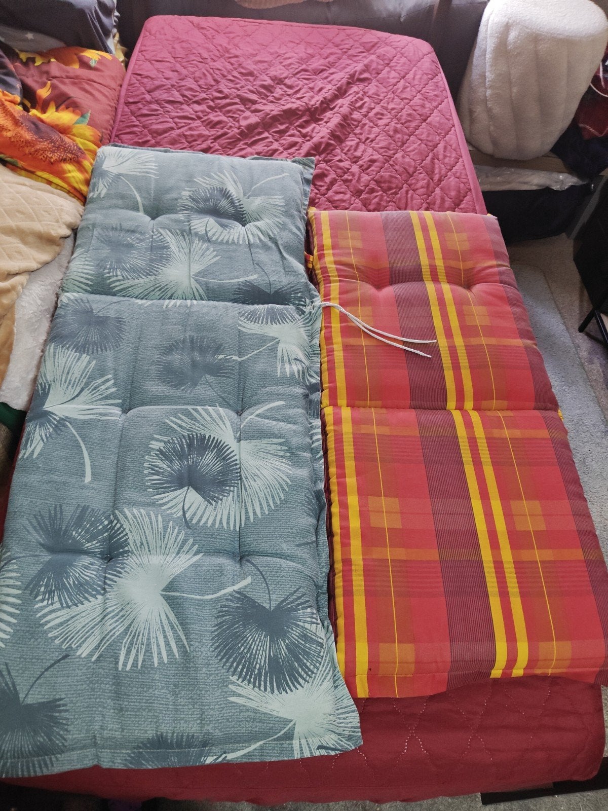 Comfortabele rug zitkussen enkel af te nemen, Ophalen of Verzenden, Gebruikt, Blauw