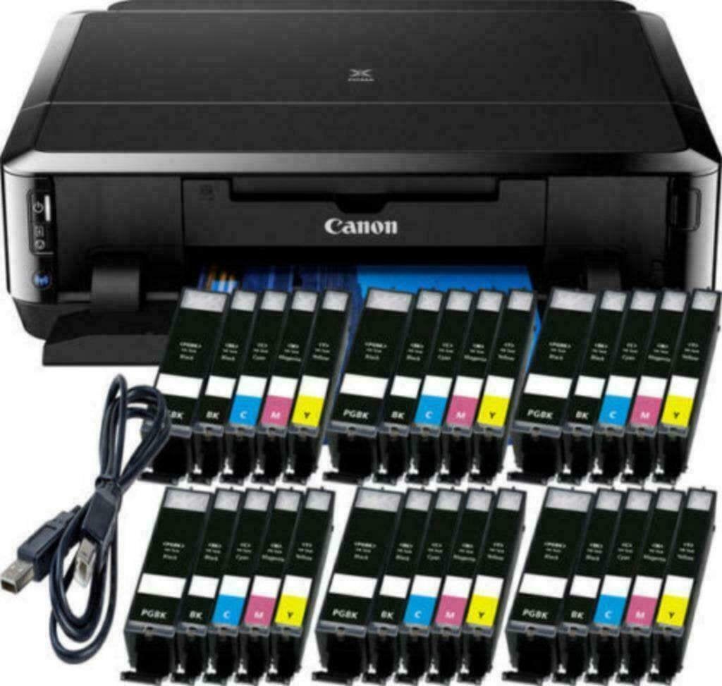 WiFi Inkjetprinter. CANON IP7250 + GRATIS 30 Inktpatronen, Computers en Software, Ophalen of Verzenden, Nieuw, Draadloos